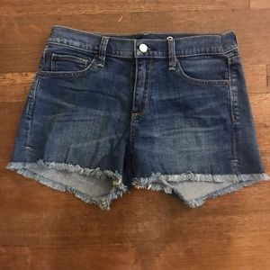 GAP denim shorts with frayed hem